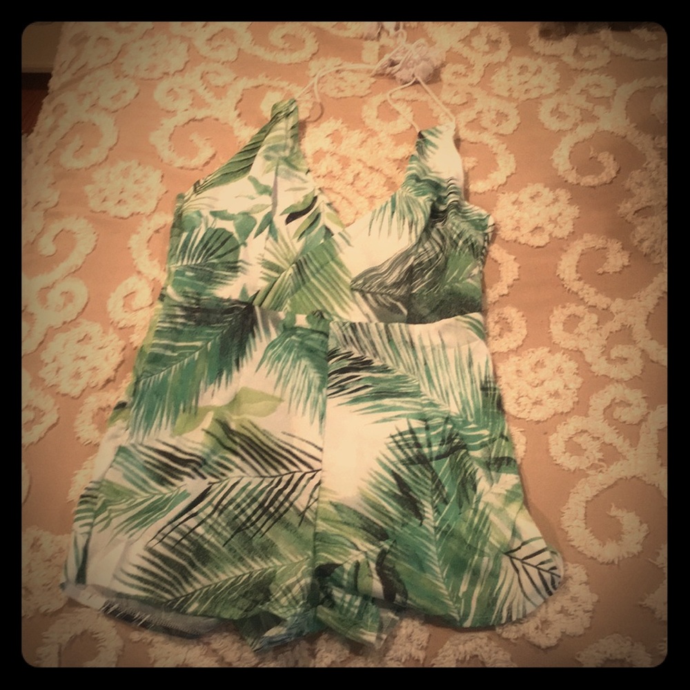 Palm leaf Romper